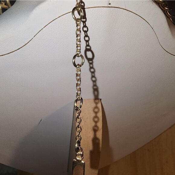 J Lo Elegant Gold and Silver Chain Necklace 17" + 3" Extender - Picture 5 of 10